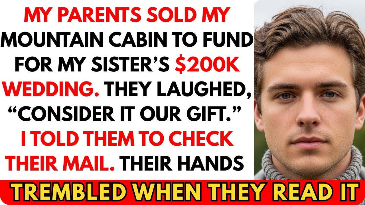 They Sold My Mountain Cabin for My Sister’s $200K Wedding—Their Hands Shook When They Saw This