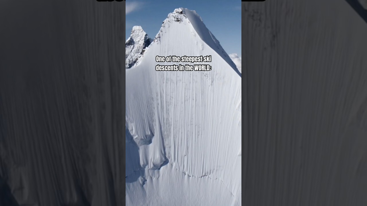 One Of The Steepest Ski Descents In The WORLD 🤯 // ⛷️ @jeremieheitz1430