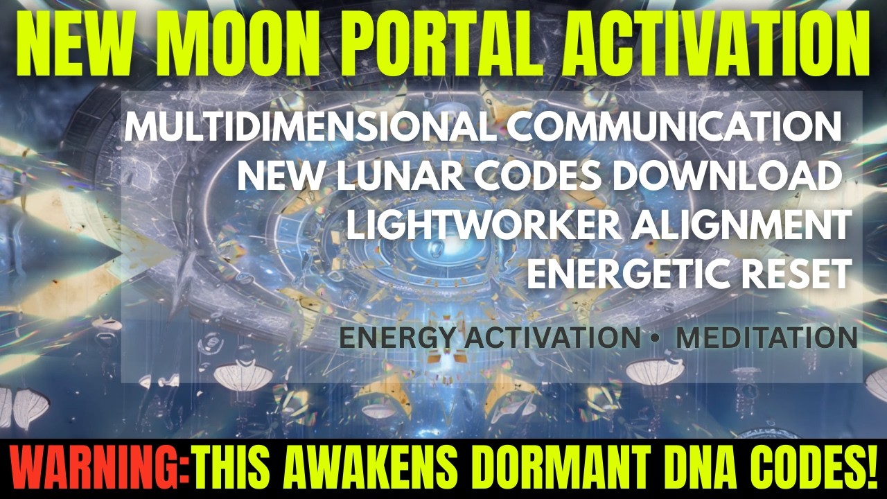 🌑✨ NEW MOON DNA ACTIVATION: Dormant DNA Awakening While You Sleep | High Frequency Timeline Shift
