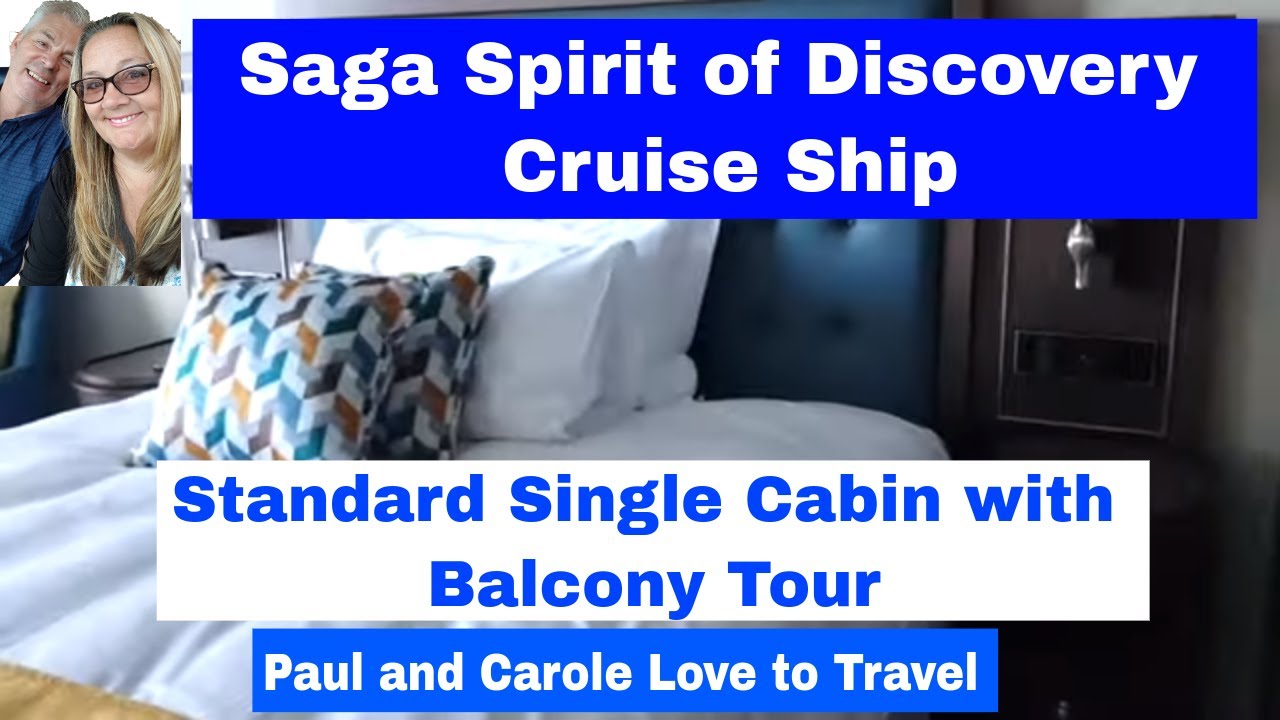 Standard Single Cabin with Balcony Tour - Saga Spirit of Discovery Cruise Ship