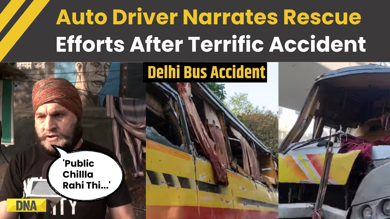 Delhi News: Auto Driver Recounts Dramatic Rescue After Delhi Bus Accident That Killed 2 & Injured 23