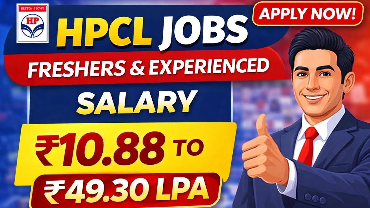 HPCL Recruitment 2026 | Freshers & Experienced | Salary up to ₹49.30 LPA | Apply Now