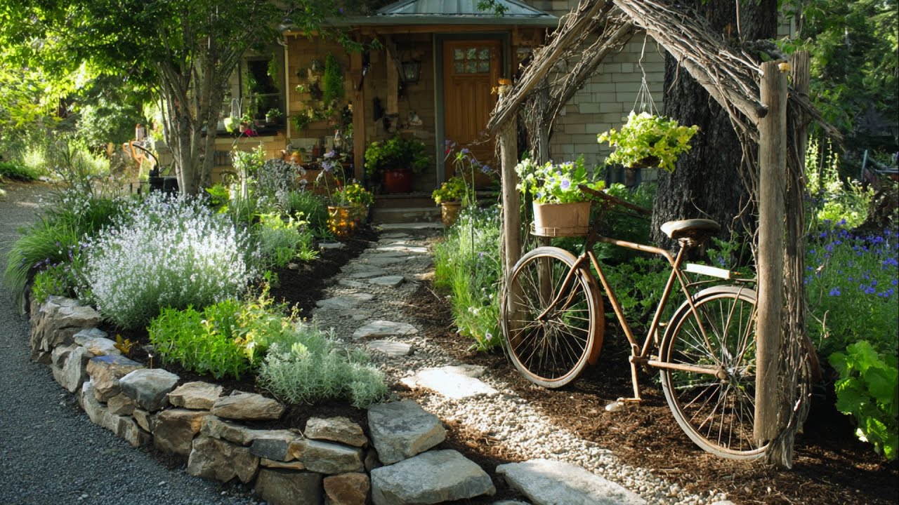 Create Mesmerizing Outdoor Living: Stunning Rustic Farmhouse Garden Retreat