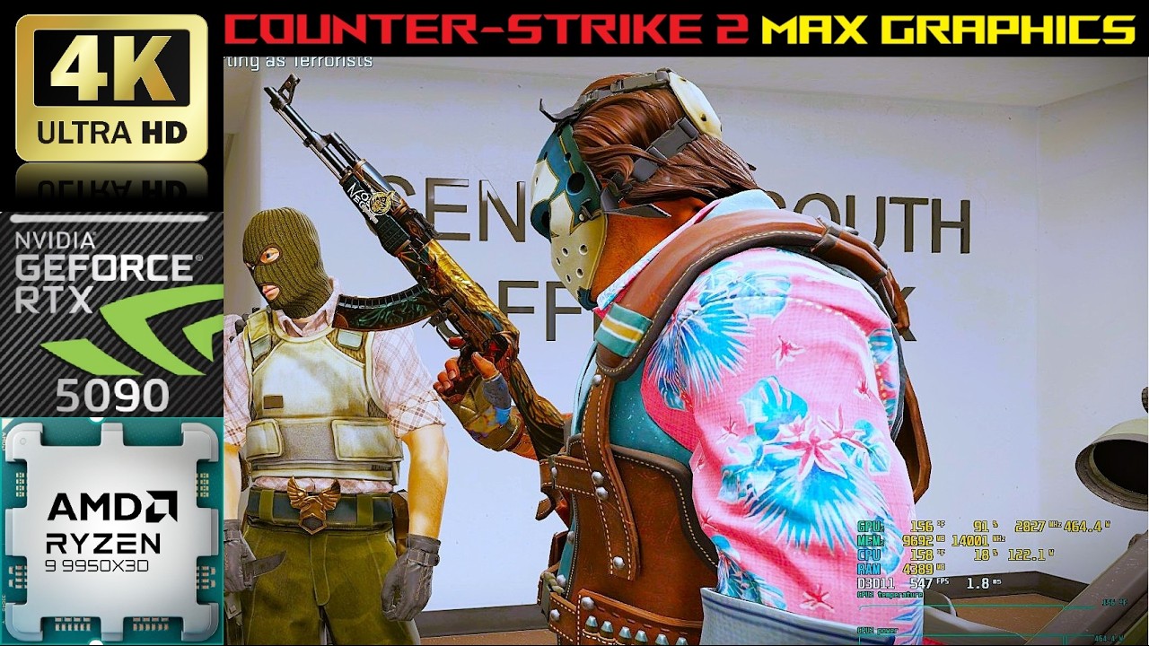 [4K] Counter Strike 2 - Nvidia RTX 5090 AMD Ryzen 9950x3D #gaming #cs2 #pc #cs #fyp #game #viral #4k