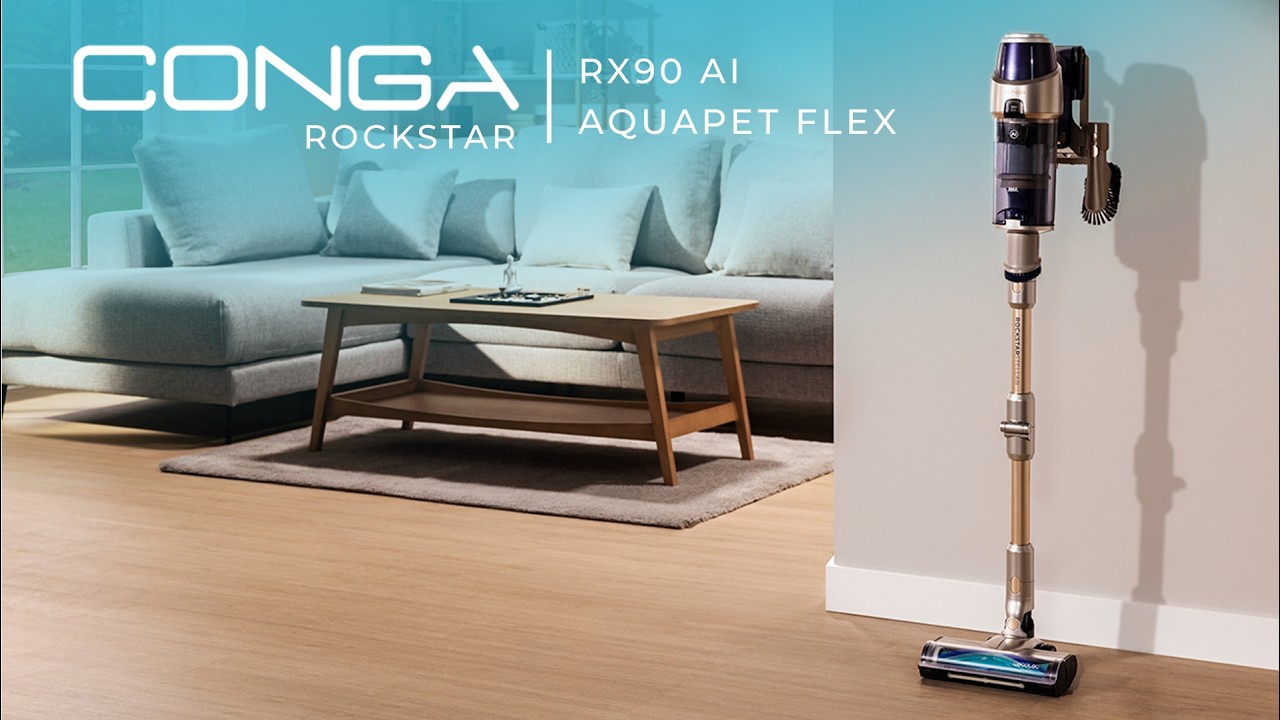 Aspiradores verticais - Conga Rockstar RX90 AI AquaPet Flex X-Treme