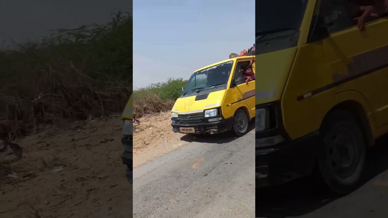 School van going on the road #schoolvan #van #bus #driver #driving