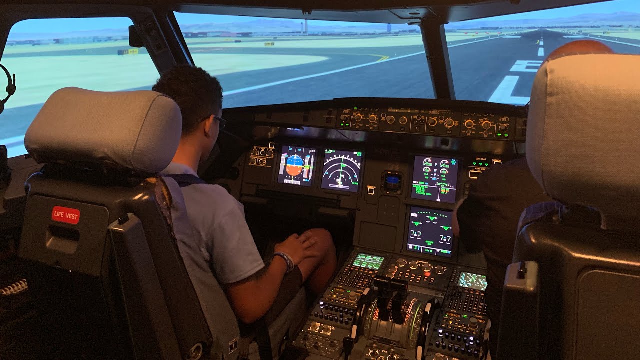 16 year old lands a Level D Professional full motion A320 simulator and this happened...