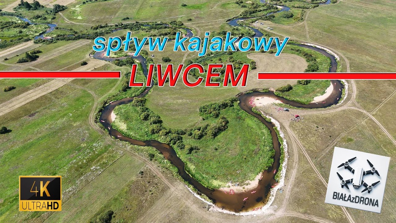 Spływ Kajakowy Liwcem okiem drona, na trasie Wyszków-Liw VIII 2024, 4k