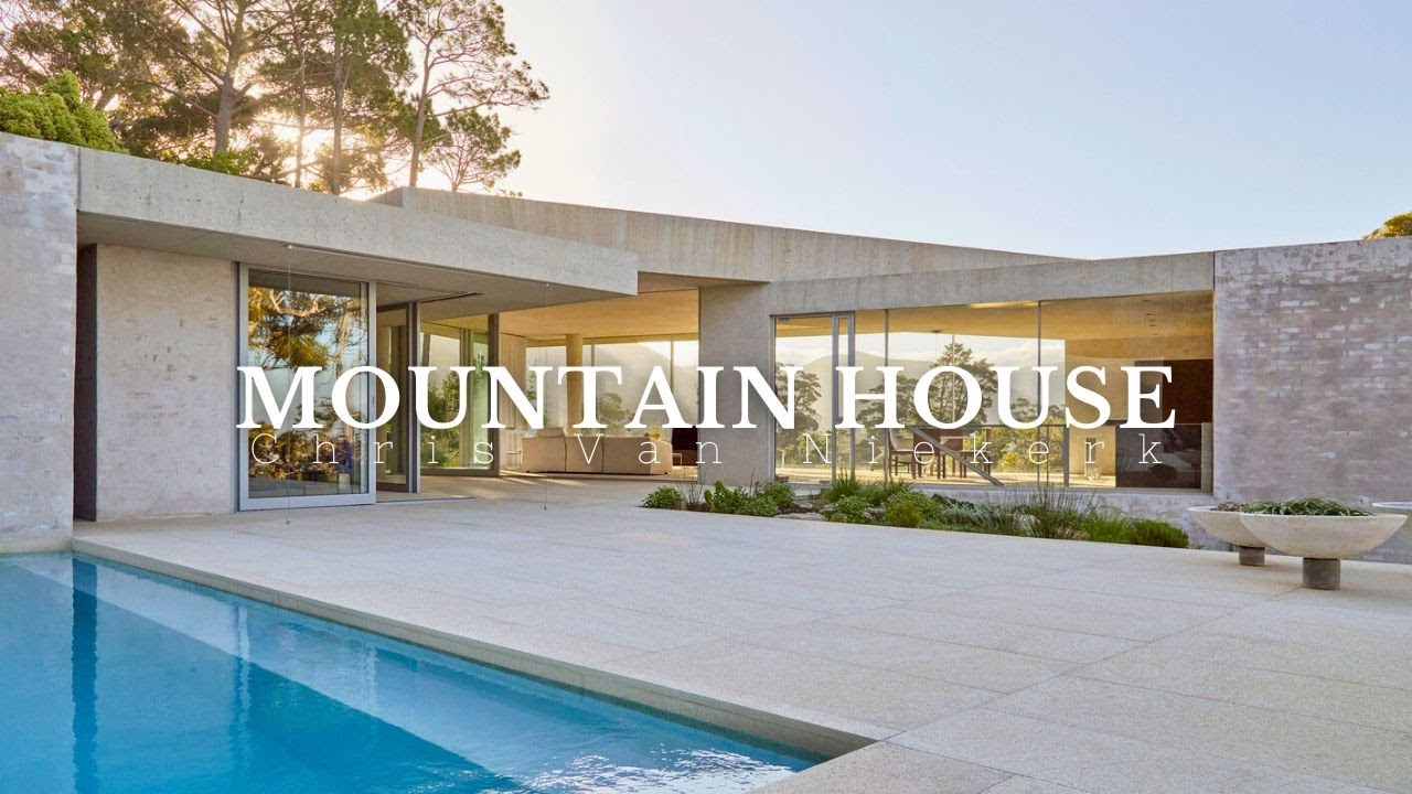 Concrete House With Simple Interiors In The Mountains With Great Views