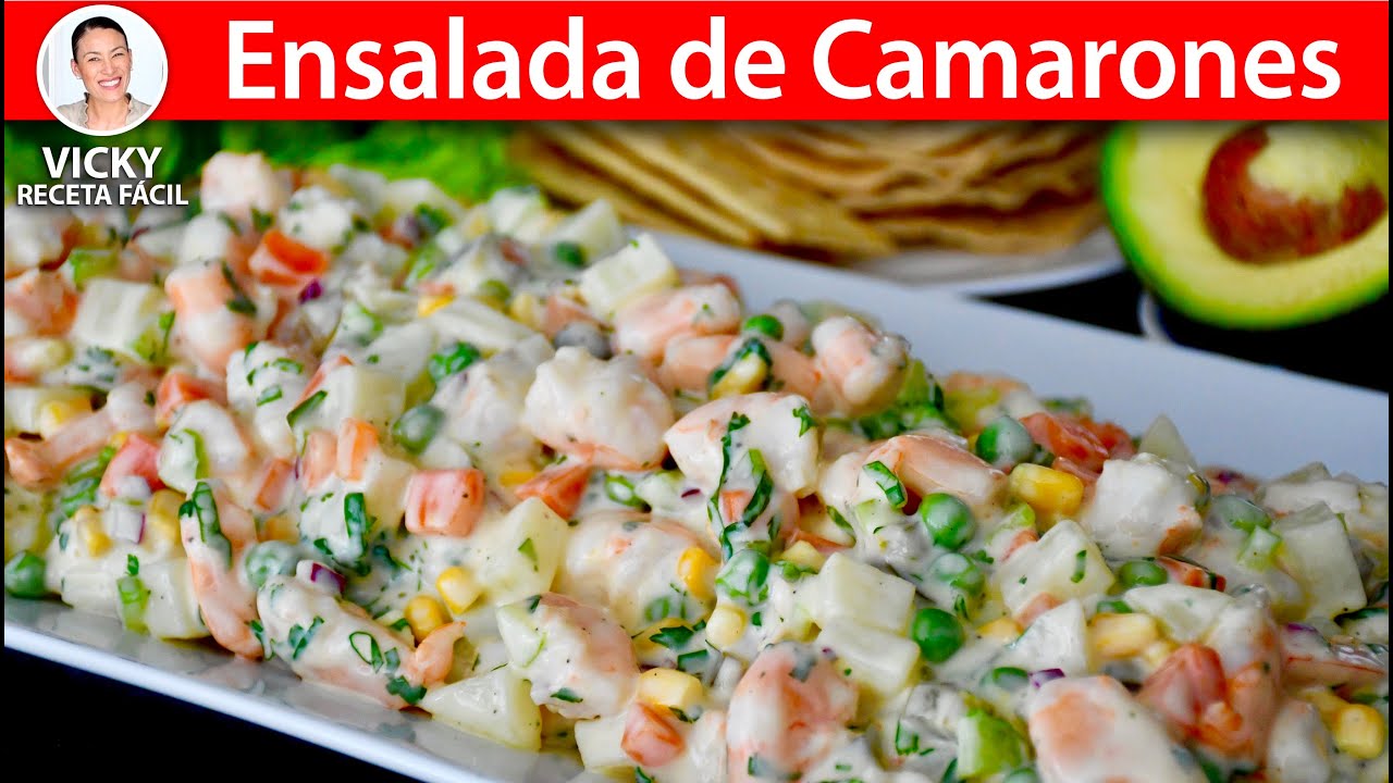 ENSALADA DE CAMARONES | Vicky Receta Facil