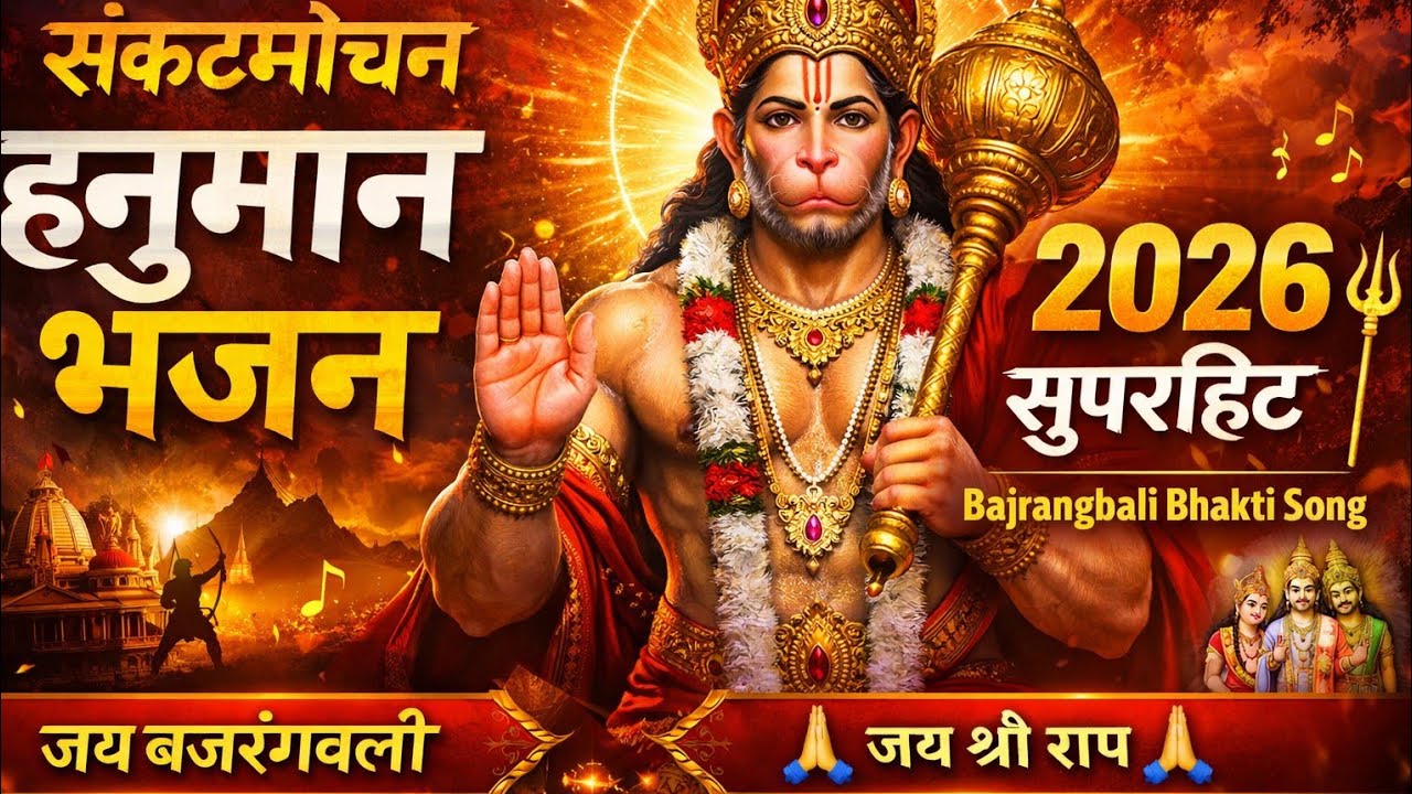 संकटमोचन हनुमान भजन 2026 🙏 | Hanuman Bhajan | Bajrangbali Superhit Bhakti Song@PujaBhajan-c8k 