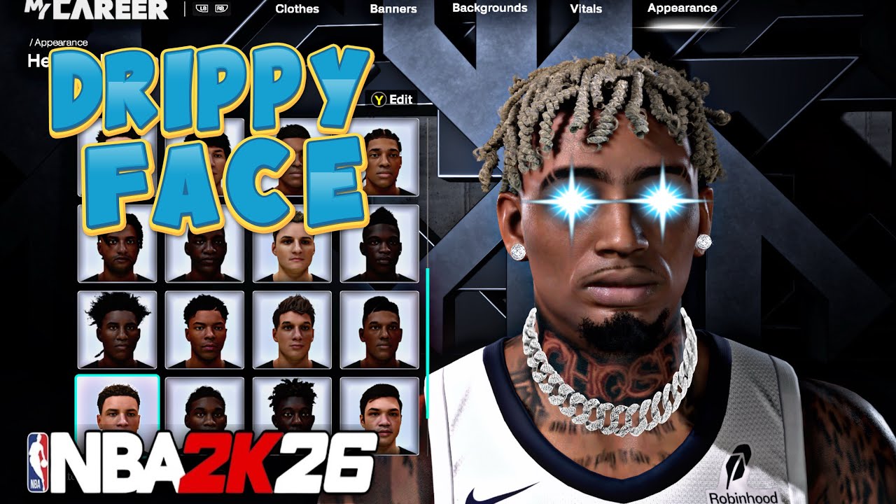 BEST DRIPPY FACE CREATION ON NBA 2K26