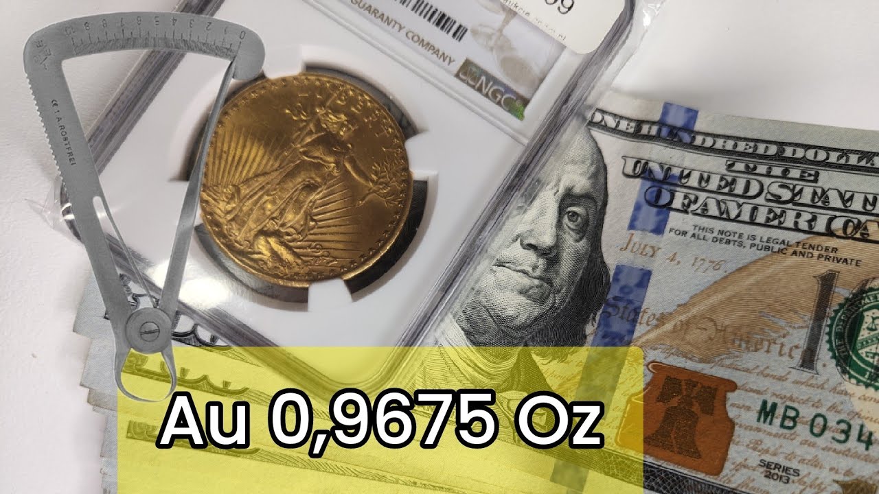 Uwaga na Belgijki! Jak nie dać się oszukać przy zakupie monet złotych. Oryginalne 20$ St.Gaudens