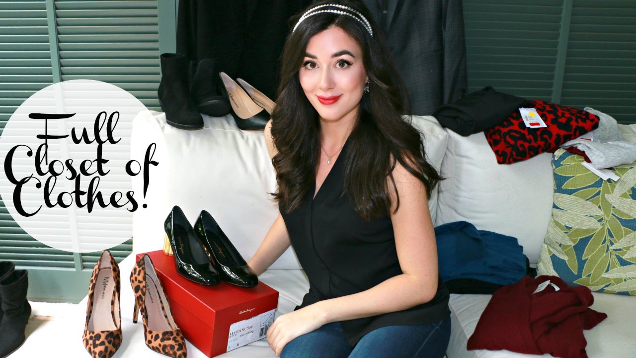BUYING A CAPSULE CLOSET ON SALE! HUGE WORKWEAR CLOTHING HAUL