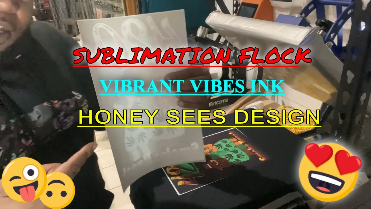 How to use Sublimation flock paired with vibrant vibes ink and sublimation paper !