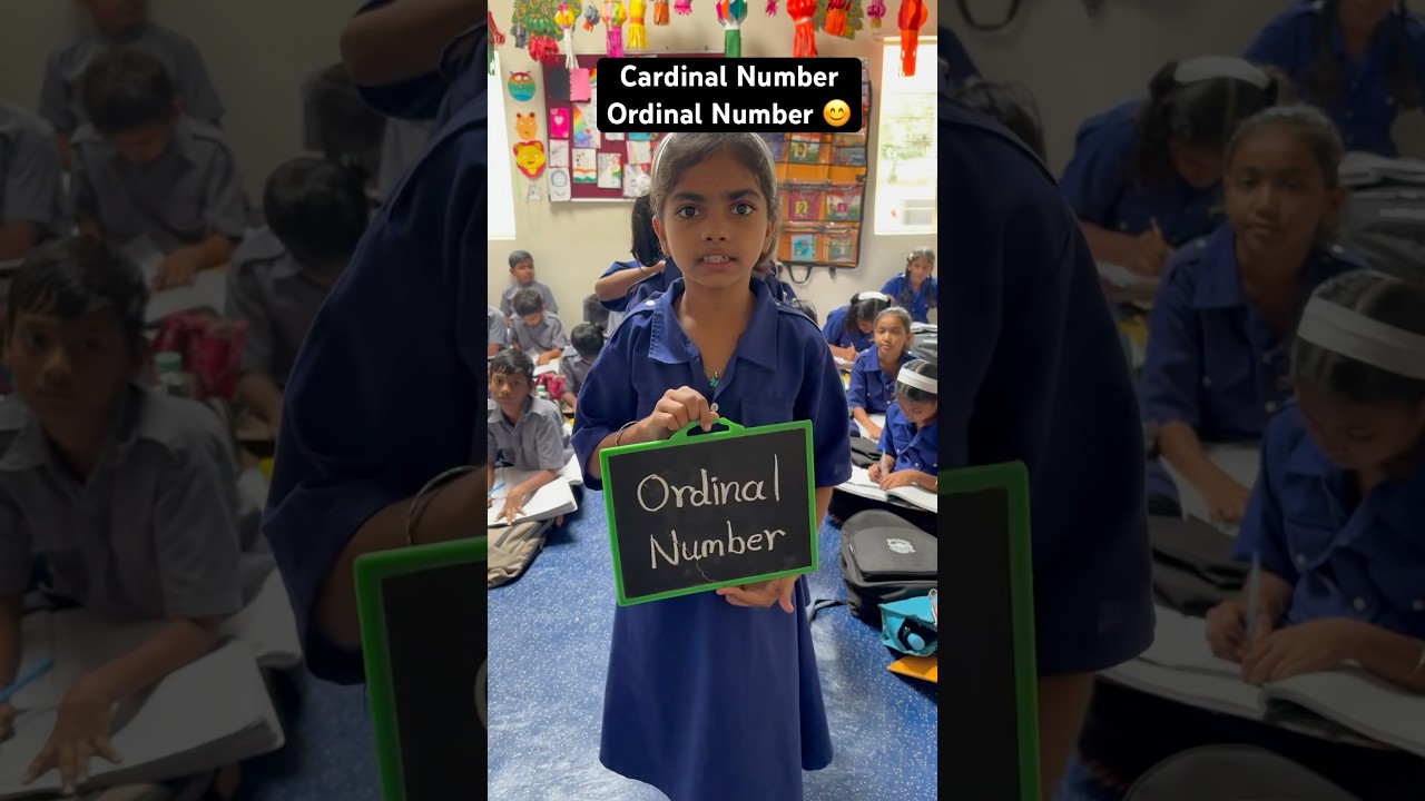 Cardinal Number Ordinal Number 😊#viralvideo #youtubeshorts #shortsfeed #creativeteaching #school