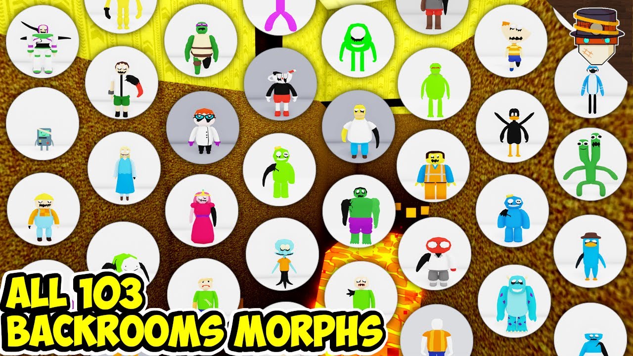 [ALL] How to get ALL 103 BACKROOMS MORPHS in Backrooms Morphs | Roblox