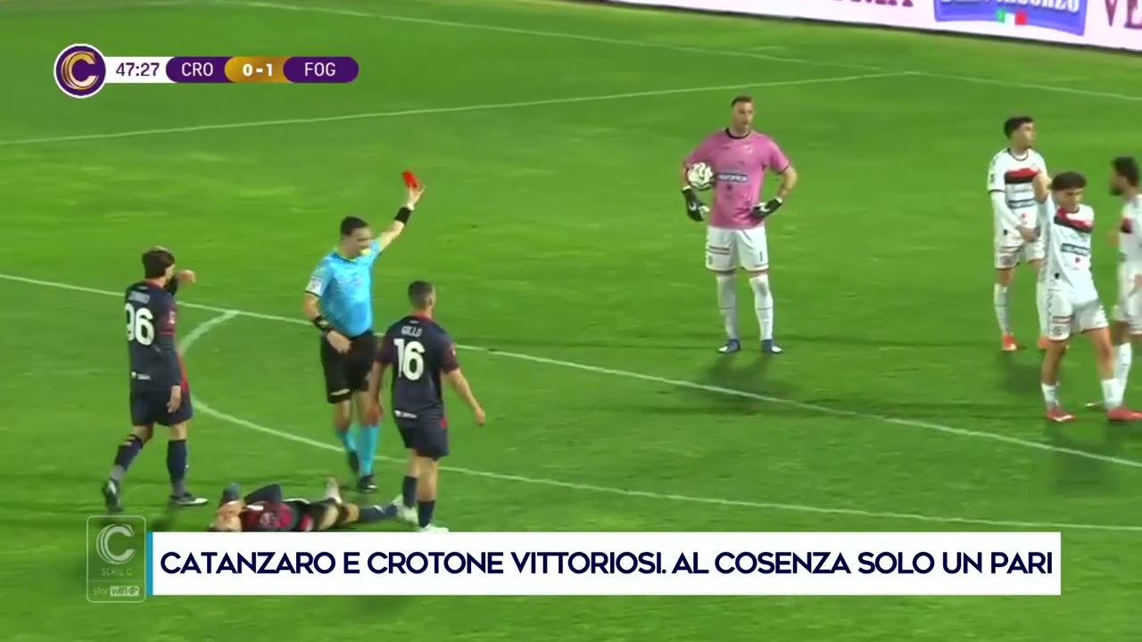 CATANZARO E CROTONE VITTORIOSI. AL COSENZA SOLO UN PARI