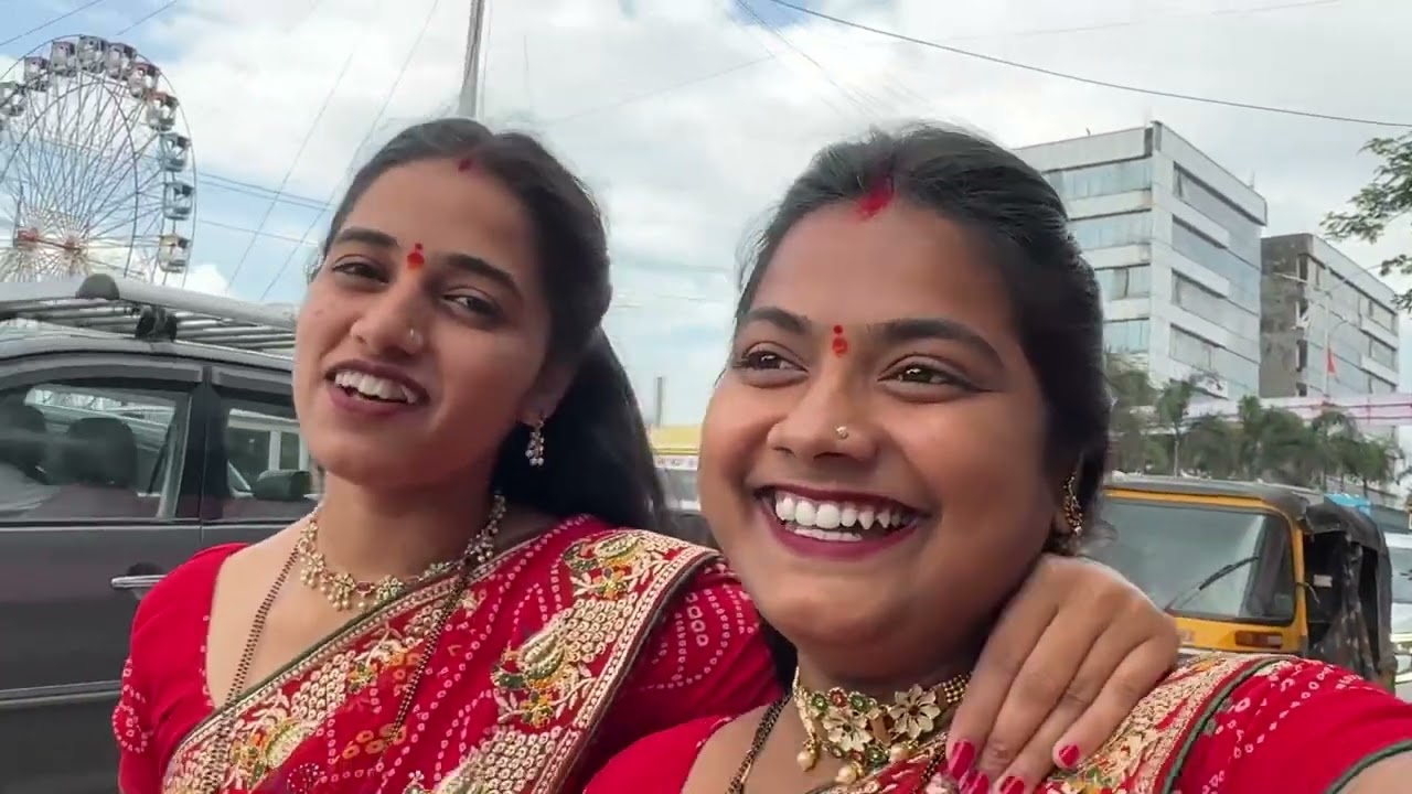 आम्ही दोघी बहिणी आलो माहेरी ते पण फक्त दोघी नवरात्री साठी ♥️🥰 तुम्ही पण दुर्गा देवीच दर्शन करा 🙏🏻