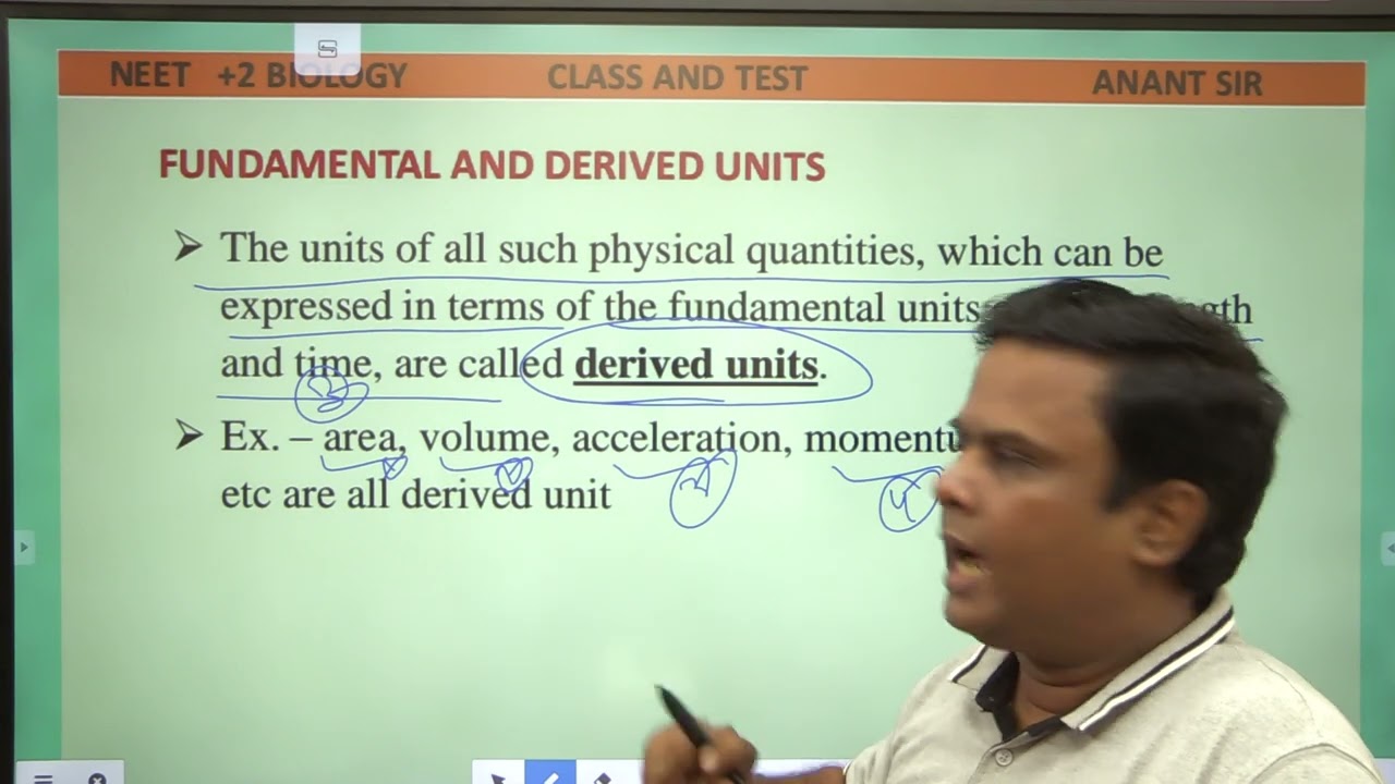 Lec#1: System of Units - NEET PHYSICS || CLASS AND TEST || ANANT SIR