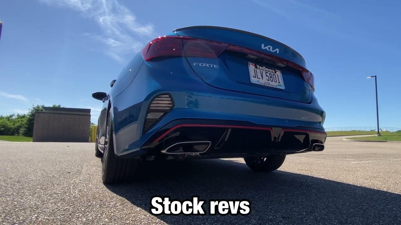2022 Kia Forte GT | Stock Exhaust VS Muffler Delete | 4K