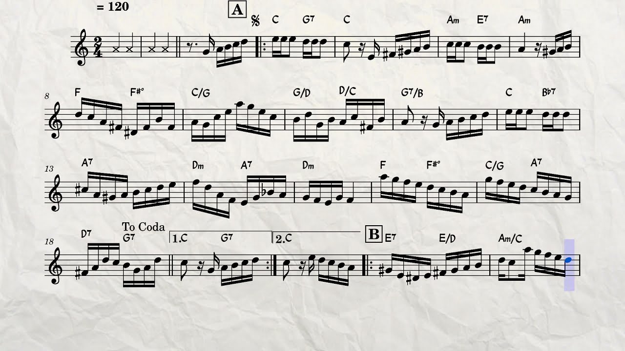 Segura ele (Pixinguinha) Backing track com Partitura