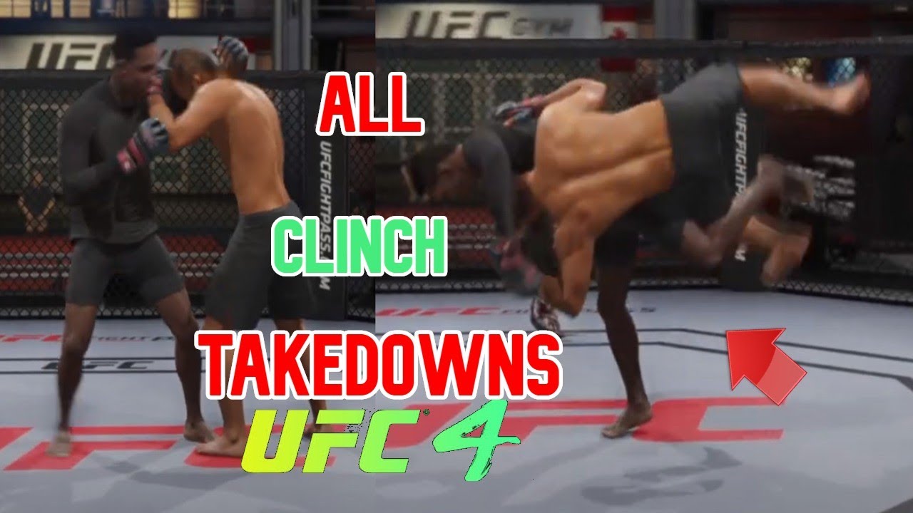 UFC4 - EVERY CLINCH TAKEDOWN Tutorial (All of them)