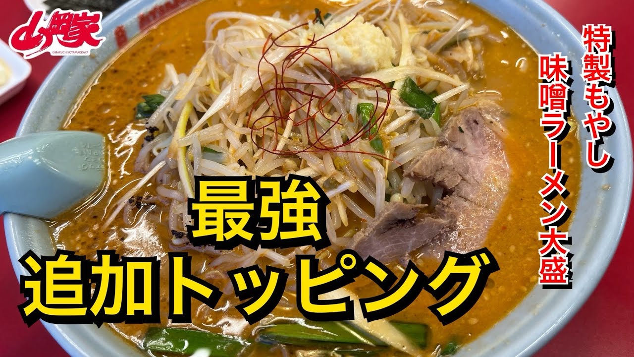 【山岡家】最強追加トッピング【特製もやし味噌ラーメン大盛】