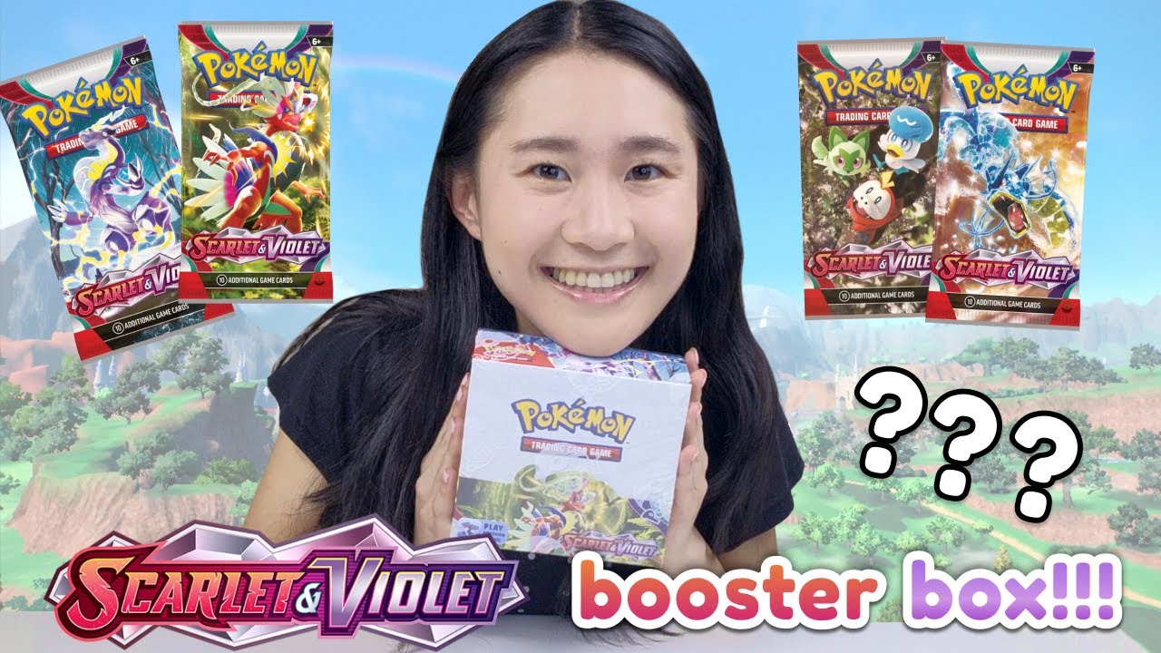 Открытие коробки с бустерами Pokemon Scarlet и Violet!!! (Базовый набор)