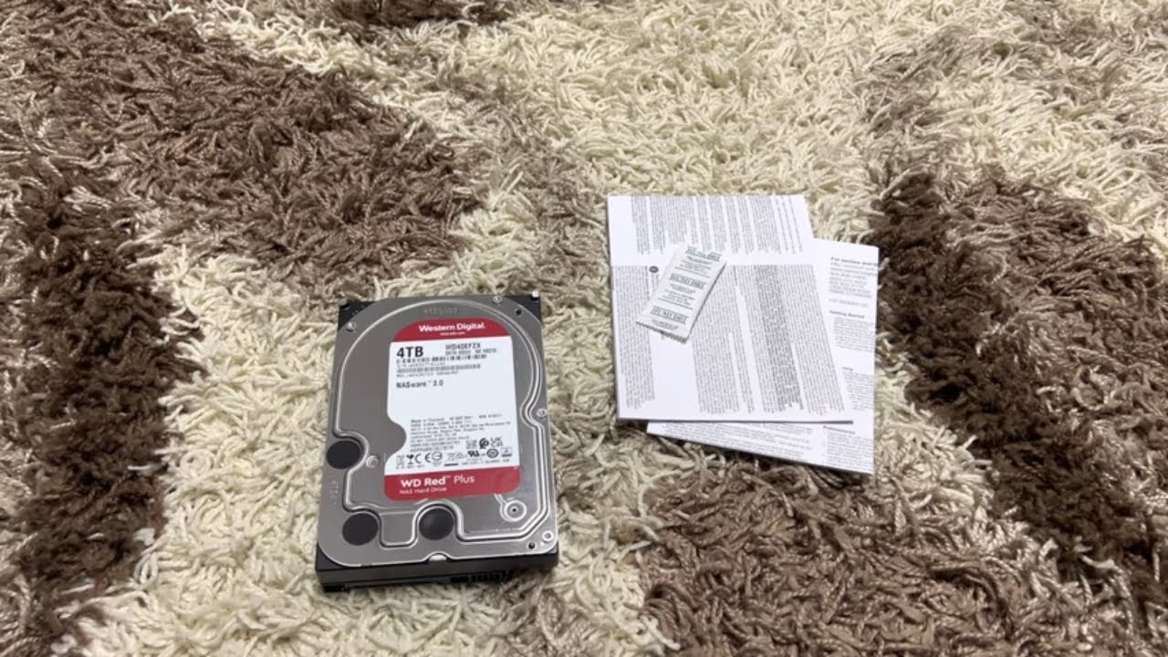 WD Red&trade; Plus NAS-Festplatte Bulk, 4 TB HDD SATA 6 Gbps, 3,5 Zoll, intern WD40EFZX unboxing