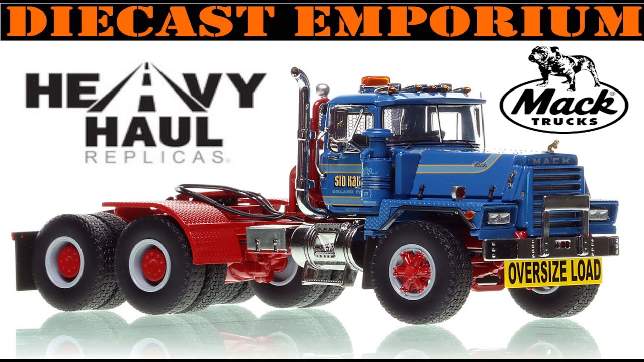 1:50 Scale Heavy Haul Replicas Mack RD800 Tandem Axle Tractor - Sid Kamp Trucking Unboxing & Review