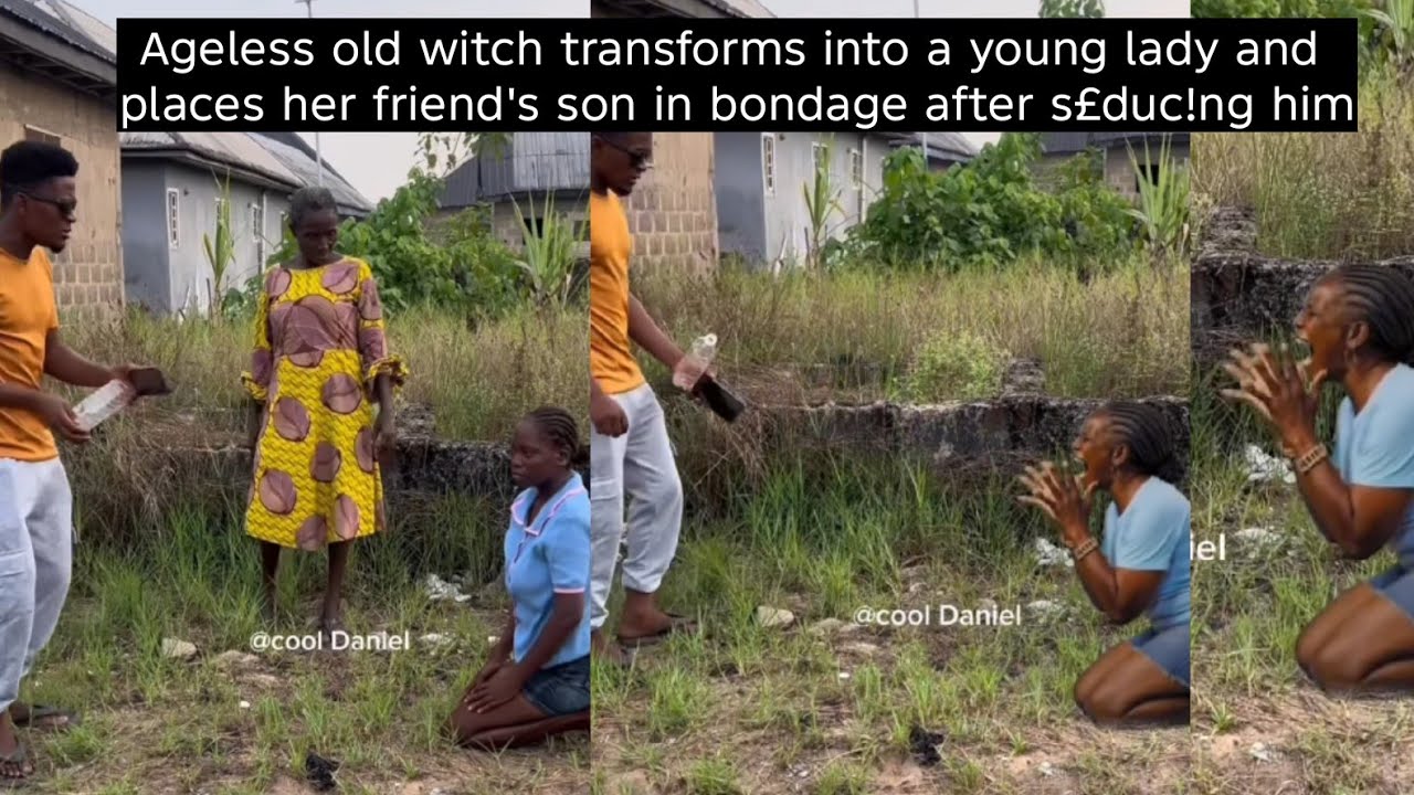 Cr@fty 0ld woman appears in the image of a young girl and mak£§ her friend son m@d