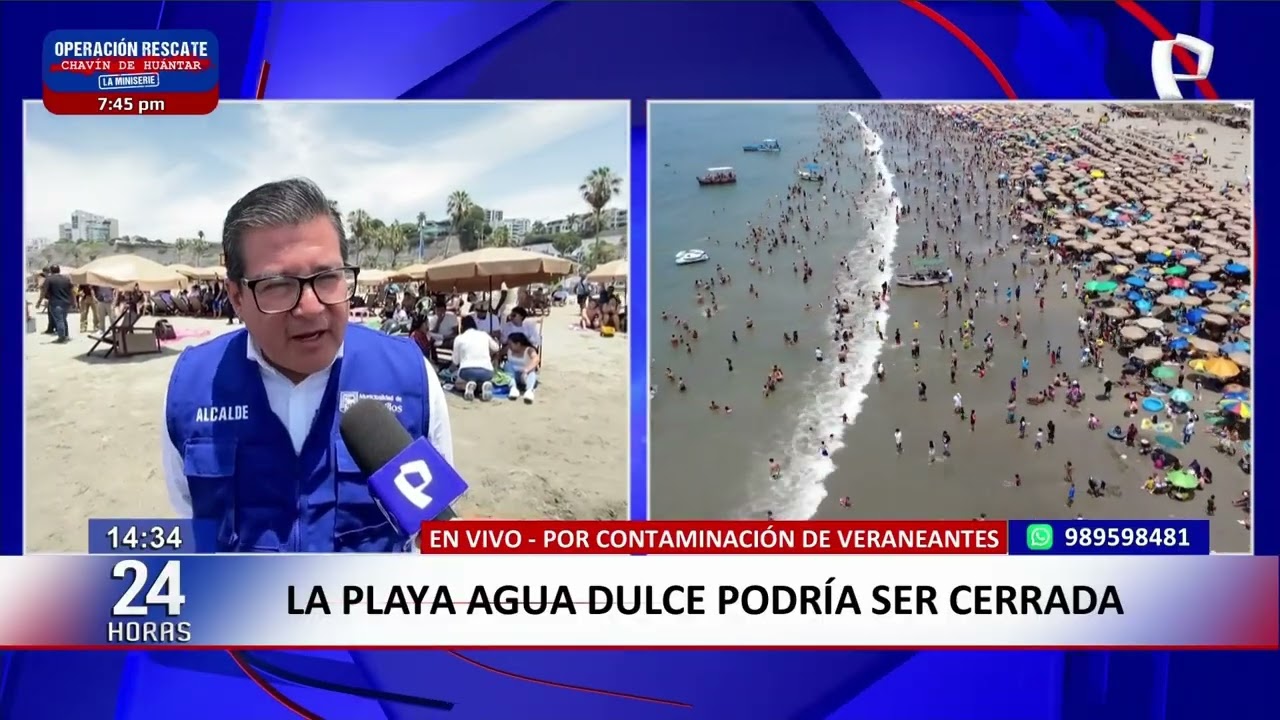 Playa Agua Dulce podría ser cerrada por contaminación generada por veraneantes