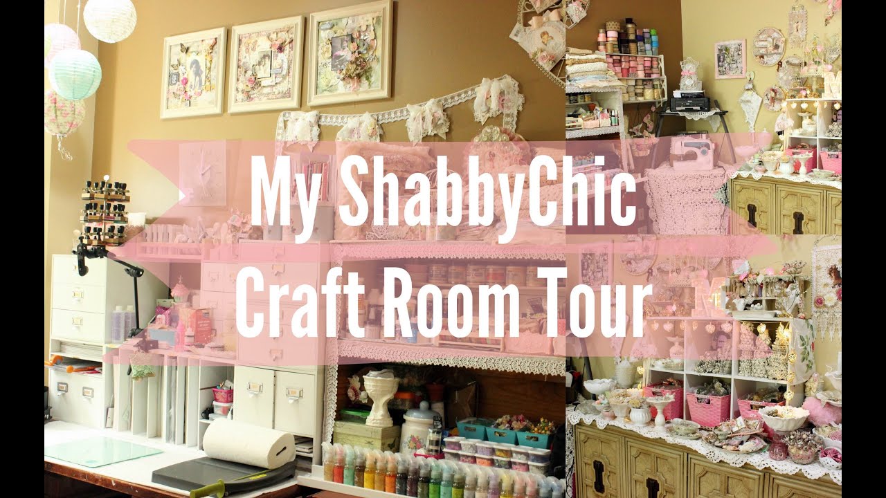 My Beautiful Shabby Chic CraftRoom Scraproom  Tour | Workspace | Stress buster | Scrapbook