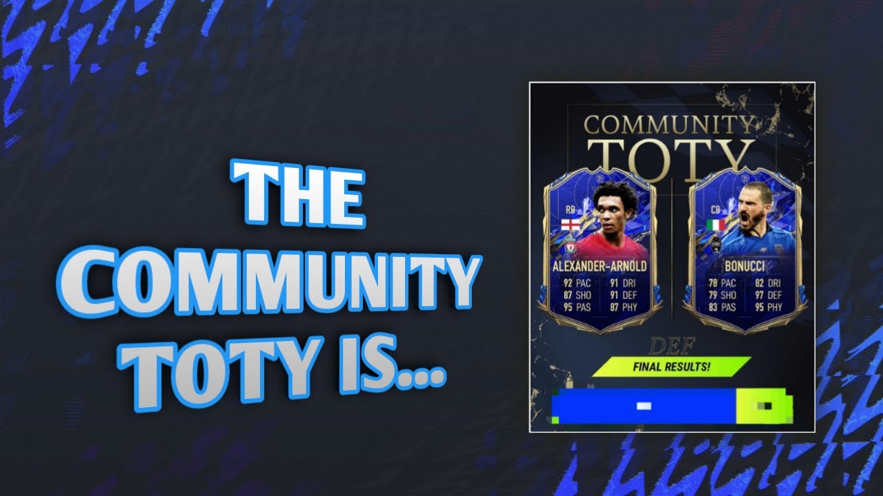 The Community TOTY is...