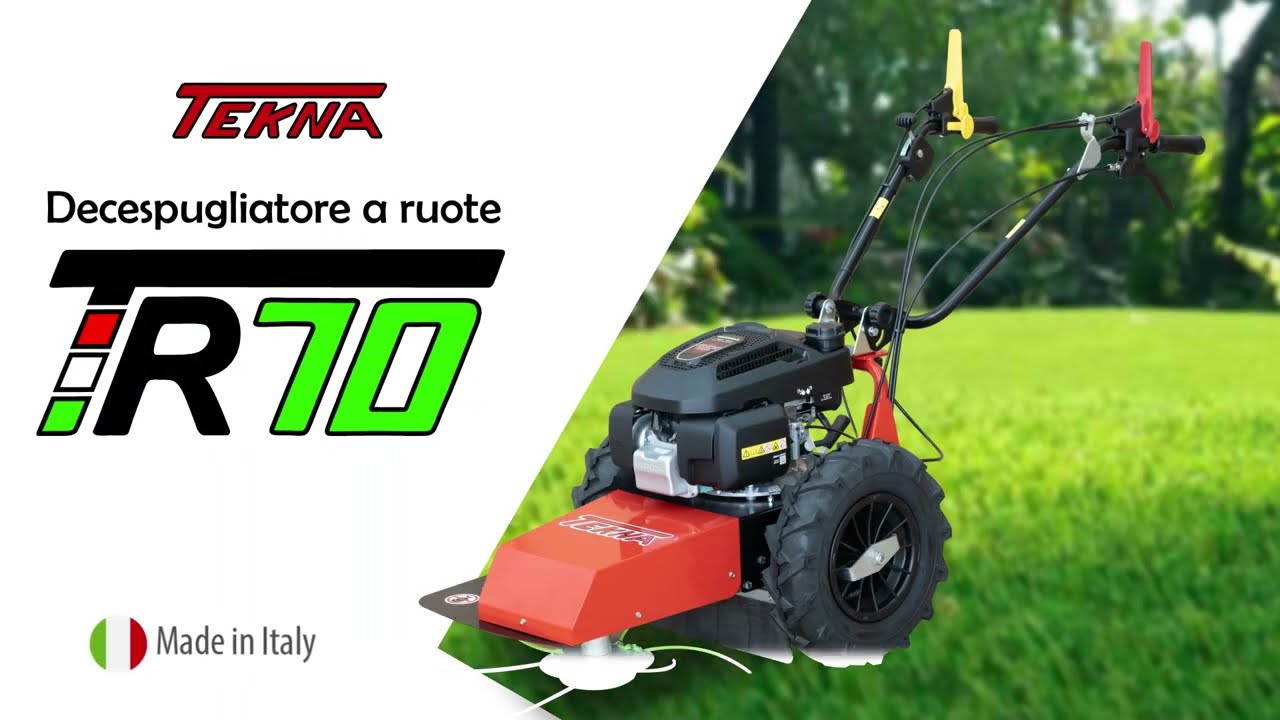 Decespugliatore a ruote con motore Honda Tekna TR 70 Plus per velocizzare  la pulizia dell'erba