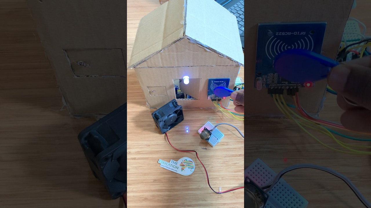 Home Automation with Arduino to control Door using RFID #electronics #arduino #technology