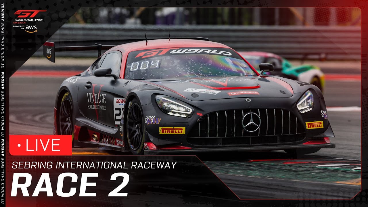 LIVE | Race 2 | Sebring International Raceway | GT World Challenge America powered by AWS 2025