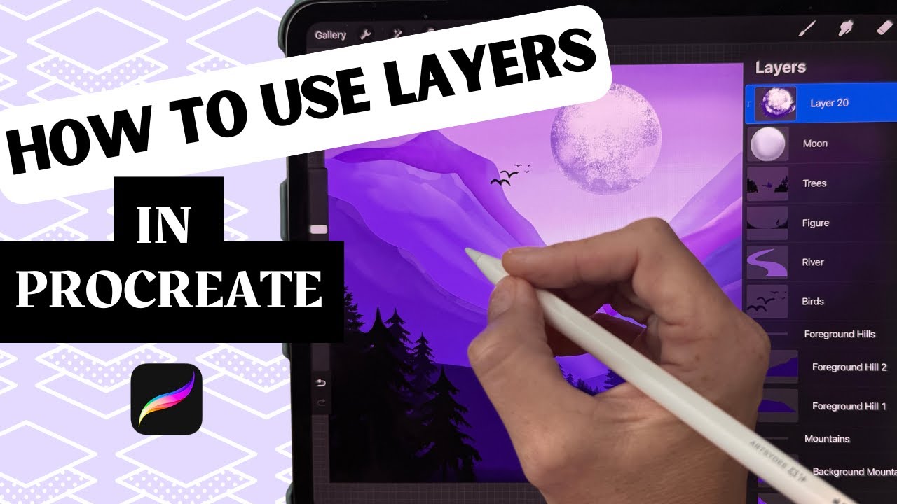 Как использовать слои в Procreate как профессионал! (Руководство для начинающих!)
