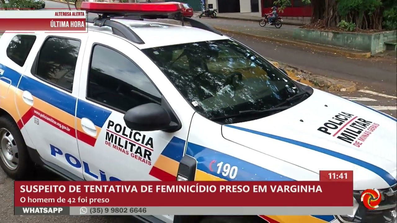 Preso após tentativa de feminicídio em Varginha