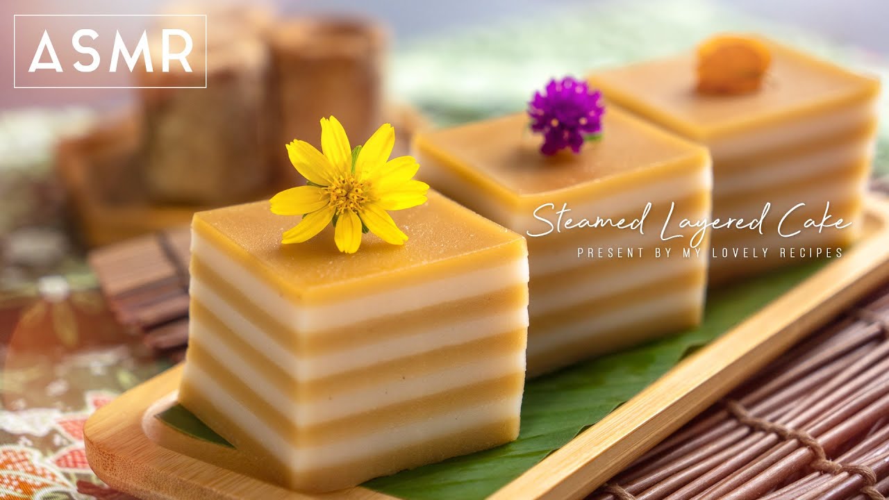 Nyonya Steamed Layer Cake | Kuih Lapis Gula Melaka |  Natural Color | ENG & 中文 [My Lovely Recipes]