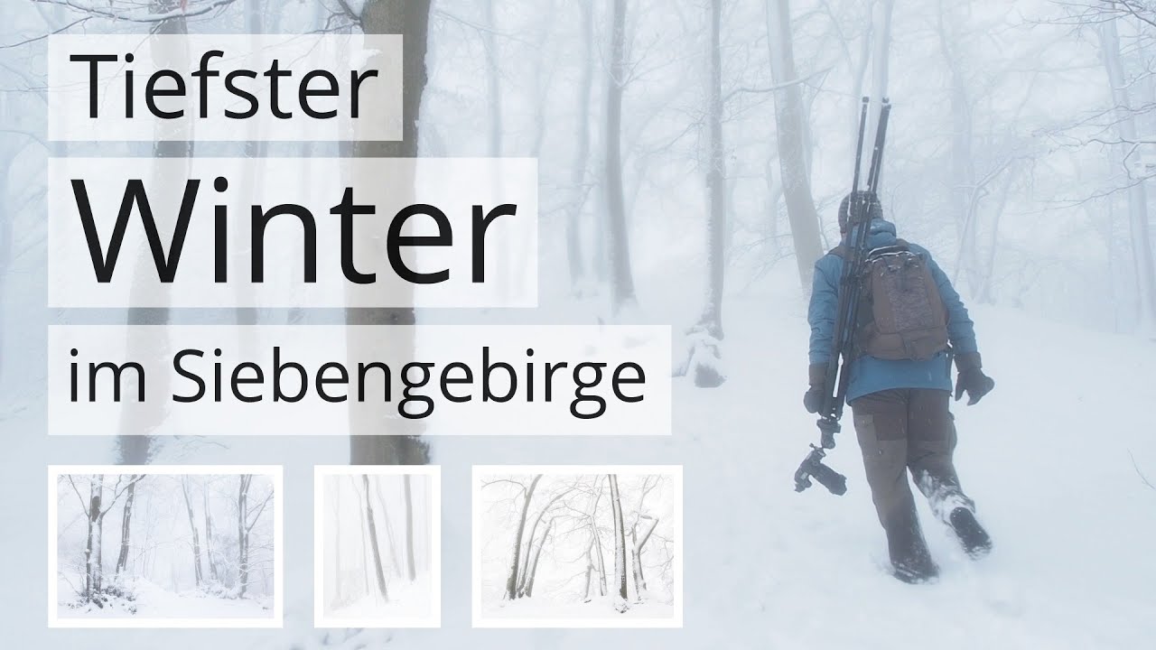 Winter! Viel SCHNEE und NEBEL im SIEBENGEBIRGE - Naturfotografie wie sie sein soll!
