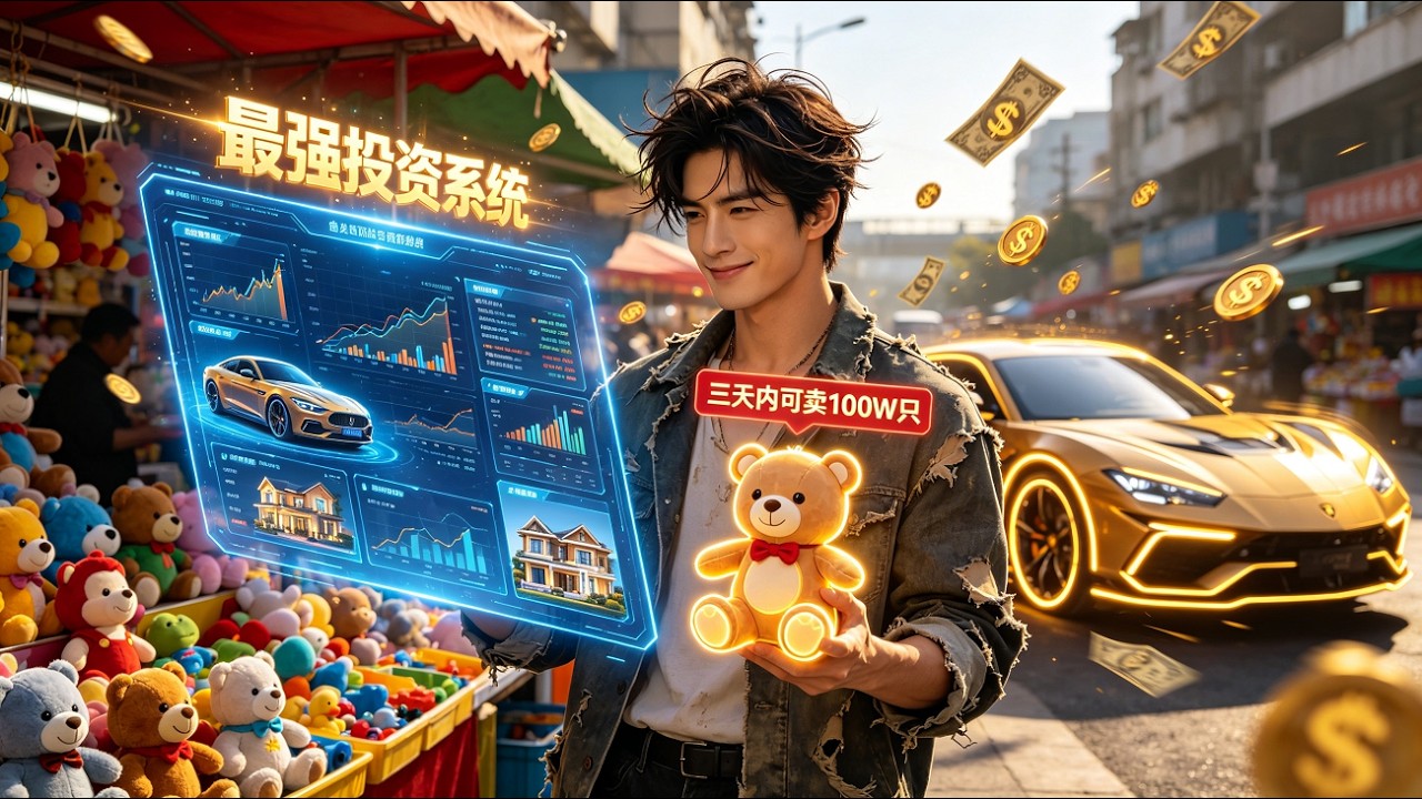 🔥投資1萬賣玩具賺100萬，小夥重生獲得投資系統，成為當代巴菲特！