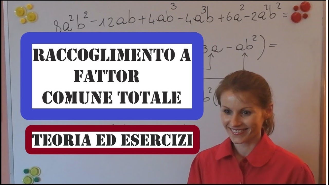 SF01 - Raccoglimento a fattor comune totale, teoria ed esercizi