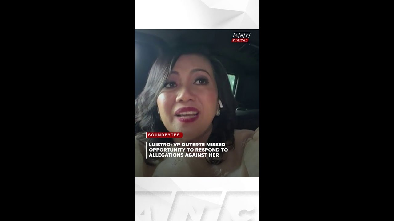 Луистро: Вице-президент Дутерте упустил возможность ответить на обвинения, содержащиеся в жалобах...