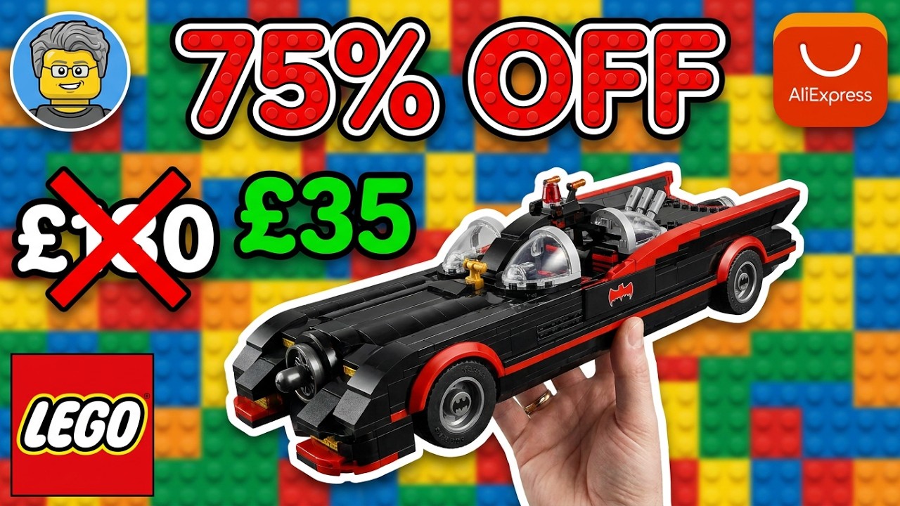 Lets Talk Ali Express MOC Batman Classic Batmobile 76328 Build and Review #lego #legomoc #aliexpress