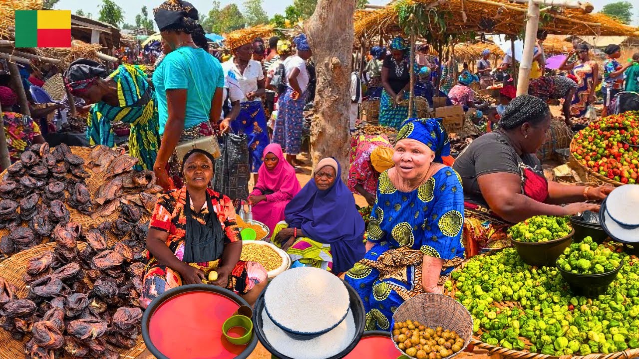 Африканский рыночный день в Порту-Ново, Республика Бенин 🇧🇯 Западная Африка