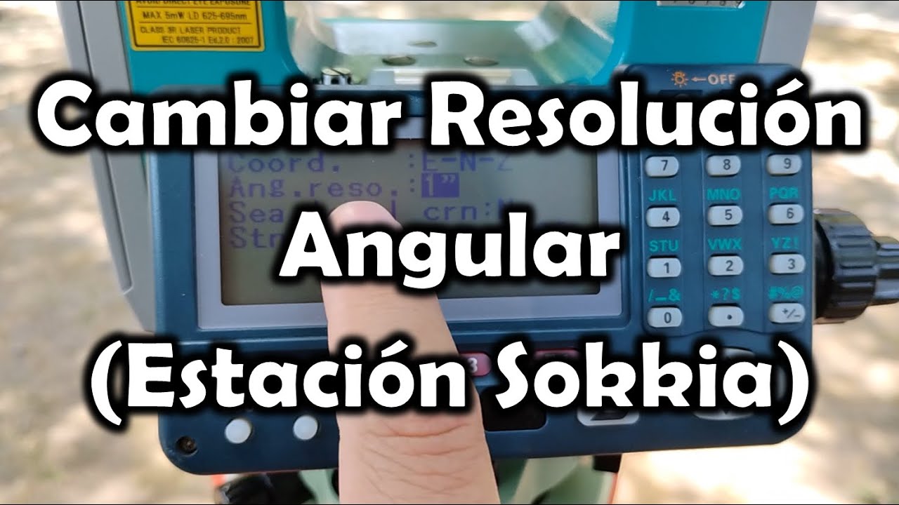[Topograf&iacute;a] Cambiar resoluci&oacute;n angular en Estaci&oacute;n Sokkia