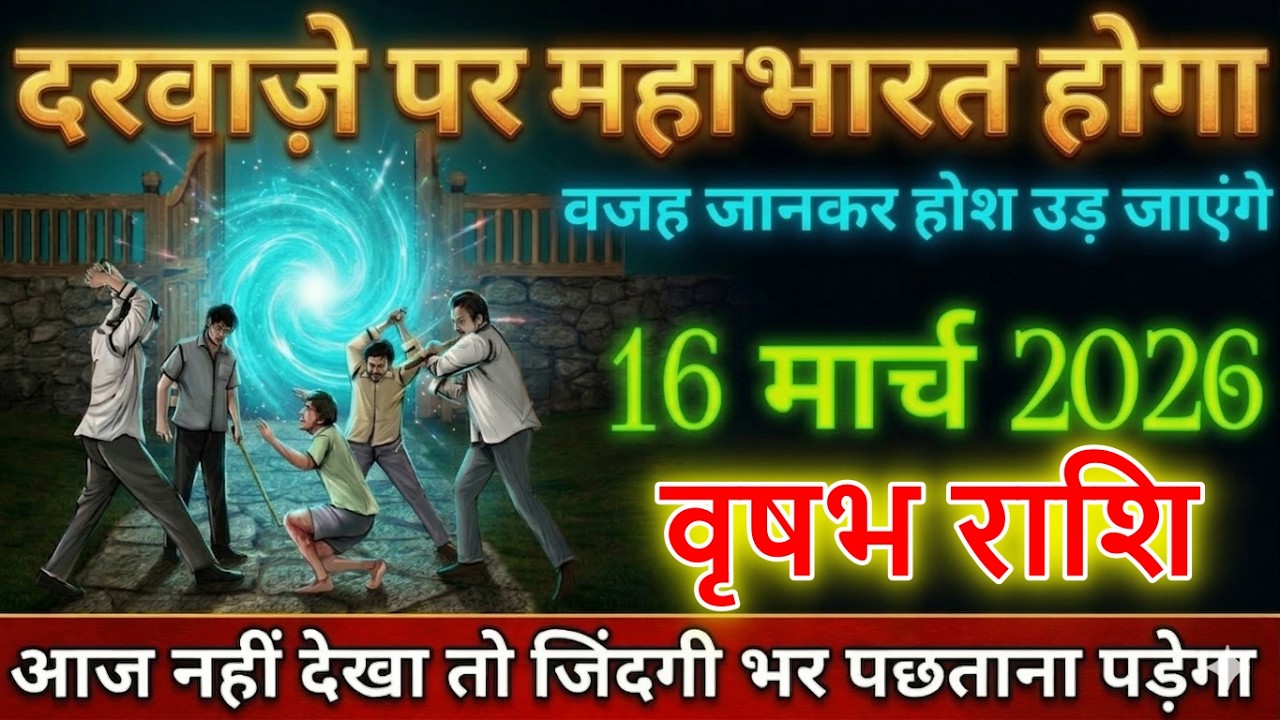 ⚠️वृषभ राशि वालों सावधान! 16 मार्च 2026 से दरवाजे पर महाभारत | वजह जानकर होश उड़ जाएंगे😱@astrobharti