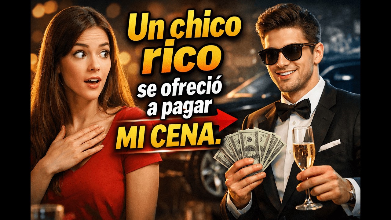 Un chico rico se ofreció a pagar mi cena.